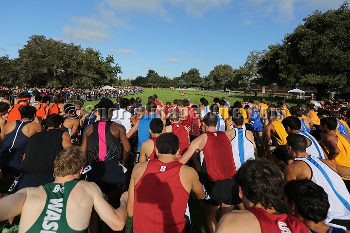 2014StanfordCollMen-316.JPG - College race at the 2014 Stanford Cross Country Invitational, September 27, Stanford Golf Course, Stanford, California.